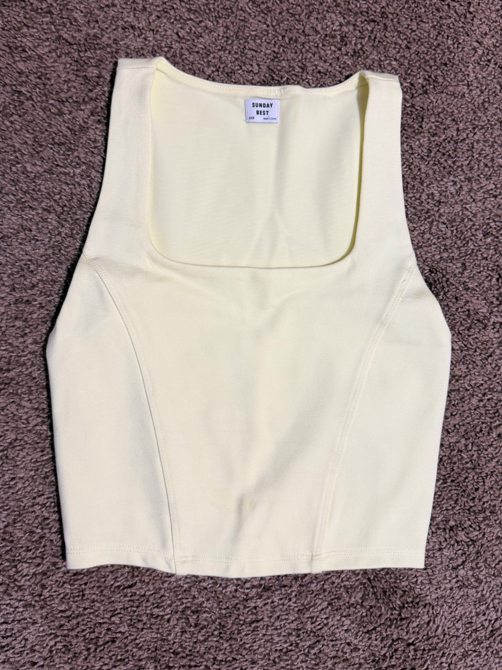 Sunday Best Cream Tank Top